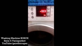 Washing Machine BOSCHSerie 4Varioperfect [upl. by Menon]