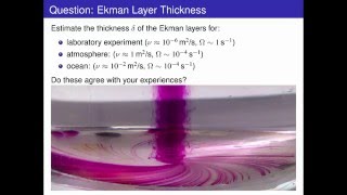 Ekman Layer  Rotating GFD 46 [upl. by Mitchel]