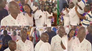 Break Ken Agyapong celebrates Number 1 position with Bawumia in church [upl. by Razaele]