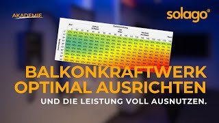 Balkonkraftwerk Ausrichtung  Neigung und Himmelsrichtung  solago Akademie [upl. by Maillw]