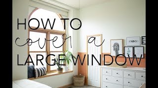 How to Cover a Large Window Levolor Roller Shade [upl. by Georgy16]