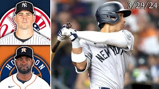 New York Yankees  Houston Astros  Game Highlights  32924 [upl. by Sarid708]