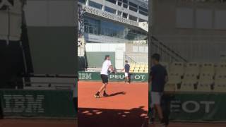 カチャノフ 練習  全仏オープン Karen Khachanov Practice  Roland Garros 2017 [upl. by Katusha]