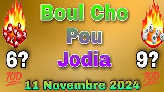 Boul Cho Pou Jodia 11 Nov 2024 💯 Croix Du Jour 🔥 LOTTO LAKAY BOUL CHO waldorflotto numerosparahoy [upl. by Aceissej]