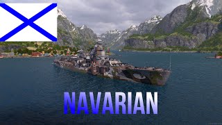 World of Warships Legends premium battleship Navarin [upl. by Ulah]