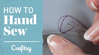 How to Hand Sew Slip Stitch amp Blind Hem  Craftsy Sewing Tutorial [upl. by Marika]