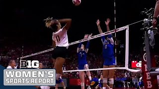 Nicklin Hames Huskers Look for Revenge vs Stanford  B1G Volleyball [upl. by Humph]