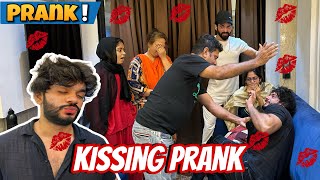 Kissing Prank on Family 💋 Fokats  Abresh amp Zeeshan [upl. by Ydaj]