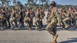 Marines Recruits Drill Practice [upl. by Gallager]