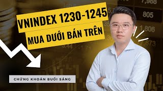 CHỨNG KHOÁN BUỔI SÁNG VNIndex xu hướng hiện tại Mua dưới bán trên [upl. by Konstantine]