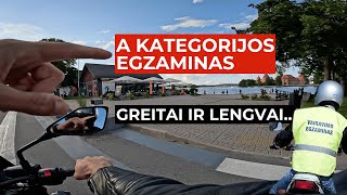 Kaip Išlaikyti A Kategorijos Egzamina Iš Pirmo Karto  Moto Vlogas 7 [upl. by Nahtannoj]