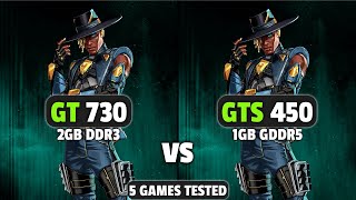 GT 730 vs GTS 450  5 Games Tested [upl. by Magdaia693]