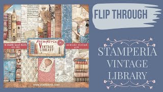 FLIP THROUGH Stamperia Vintage Library [upl. by Wappes]