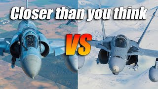 Mirage 2000C vs FA18C Hornet Two Jets are Closer than you Think DCS [upl. by Euqinmod931]