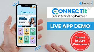 CONNECTit APP Demo  Auto Message after Call  Mini Website  Branding amp Digital Marketing App [upl. by Yartnod123]