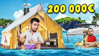 ON FAIT DU CAMPING EN MER AVEC 200000€ DE BUDGET [upl. by Abehsat]