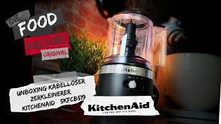 Unboxing Kabelloser Zerkleinerer  KitchenAid  5KFCB519  Food Factory [upl. by Anaujahs673]