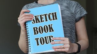 SKETCHBOOK FLIP THROUGH no talking  sketchbook tour 2017 [upl. by Aciraa723]