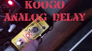 Koogo Analog Delay Pedal PDL2 Demo [upl. by Shuping]