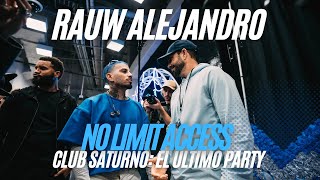 Rauw Alejandro Club Saturno Behind the Scenes with Paco Lopez and No Limit Access rauwalejandro [upl. by Stagg538]