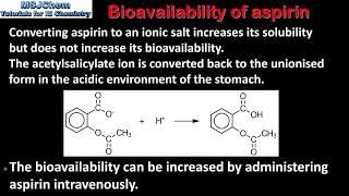 D2 Solubility and bioavailability of aspirin SL [upl. by Lamak]