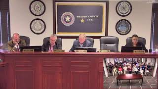 Brazos County Live Stream  Commissioners Court 10012024 [upl. by Anicnarf]