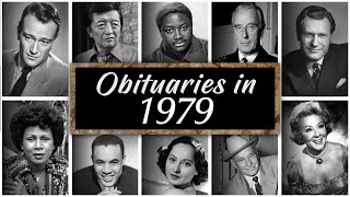 Obituary in 1979 Famous Faces We Lost in 1979 [upl. by Aniz]