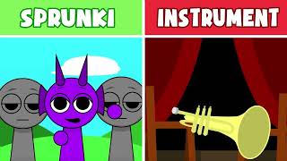 Incredibox Sprunki But Instruments Vs Sprunki  Normal and Horror Version New Mod [upl. by Aramaj]