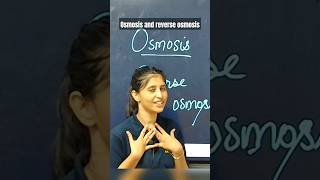 OSMOSIS amp REVERSE OSMOSIS EXPLAINED BY SIONA MAAM youtube ytshorts shorts chemistry [upl. by Ecnahs]