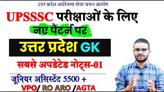 UP GK Class01 नए पैटर्न पर  Junior AssistantVPO AGTA AUDITOR RO AROHIGH COURT [upl. by Akienom]