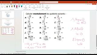 9 octobre 2024  Maths  4ème  Les nombres relatifs [upl. by Ednil]