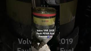 Volvo VNR 2019 P016E Fuel Pressure Low Fault [upl. by Rotciv779]