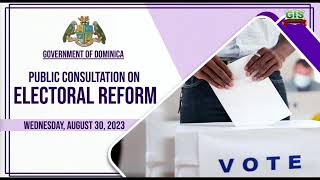 Public Consultation on Electoral Reform [upl. by Pickett]