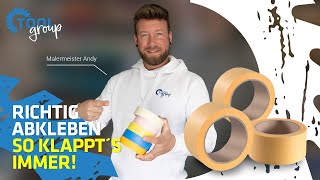 Wie KLEBE ich am besten Wände ab LIFEHACKS zum Abkleben amp Streichen vom Malermeister  ToolGroup [upl. by Senalda830]