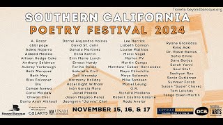 The 2024 Southern California Poetry Festival  Poetics of Grief amp Liberation [upl. by As]