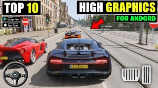 Top 10 OPEN WORLD Car Games Like Forza Horizon For Android  Open World Car Games [upl. by Arol]