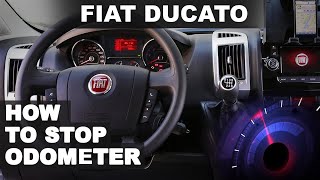 FIAT DUCATO CAMPERVAN  Dashboard removal  Odometer stop  2020 [upl. by Chiquita40]