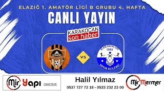 HİCRET GENÇLİK SPOR  ÇAĞDAŞ GROUP KARAKOÇAN SPOR   ELAZIĞ 1 AMATÖR LİGİ B GRUBU 4 HAFTA MAÇI [upl. by Satsoc]