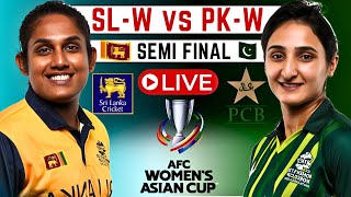 Sri Lanka Women vs Pakistan Women live  Womens Asia Cup Live  SL W vs PK W live match today [upl. by Diskin867]