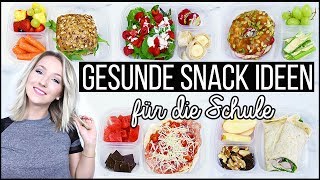 GESUNDE SNACKS FÜR DIE SCHULEUNI  5 LUNCHBOX IDEEN von Montag bis Freitag  TheBeauty2go [upl. by Eolanda]