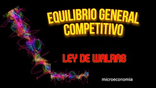 Ley de Walras y Equilibrio General Competitivo [upl. by Suillenroc]