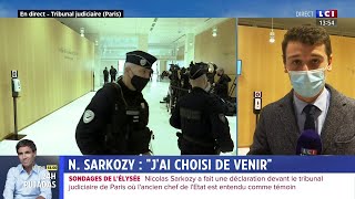 Sondages de lElysée  Nicolas Sarkozy dit quil ne compte pas répondre au tribunal [upl. by Milo]