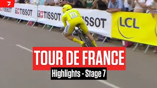 Tour de France 2024 Stage 7 Highlights [upl. by Nylleoj590]