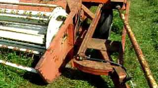 AllisChalmers 904 mower conditioner haybine [upl. by Nairahcaz]