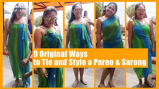 9 Sexiest Ways to Tie amp Style Pareo  Sarong [upl. by Ruhtua334]