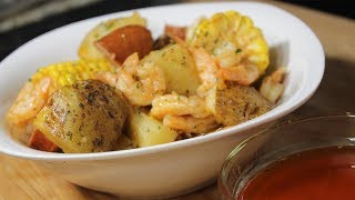 EASY SHRIMP BOIL FT BLOVESLIFE SMACKLICIOUS SEAFOOD SAUCE [upl. by Devonna]