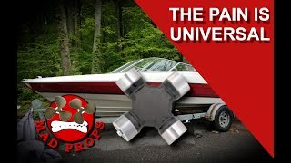 HOW TO REPLACE UNIVERSAL JOINTS ON A MERCRUISER [upl. by Ameer558]