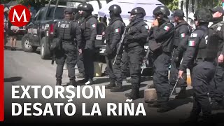 Tras supuesta extorsión se registra riña entre policías estatales y ministeriales en Ecatepec [upl. by Nydnarb]