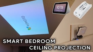 smart bedroom ceiling projector setup [upl. by Berl]