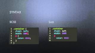 Sass Beginner Tutorial 2 Sass vs SCSS [upl. by Oiracam]